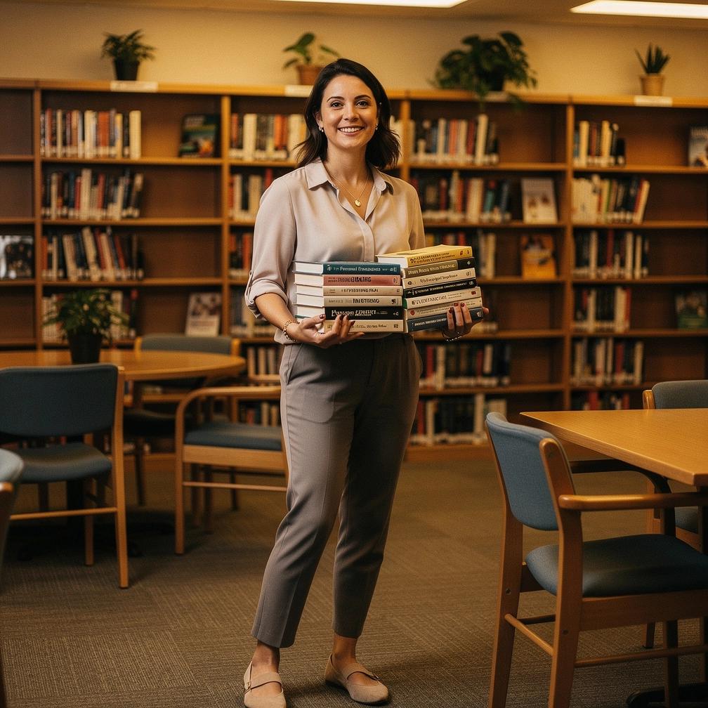 Szakértő személy pénzügyi tervezést magyaráz egy blogbejegyzés képernyőjén.